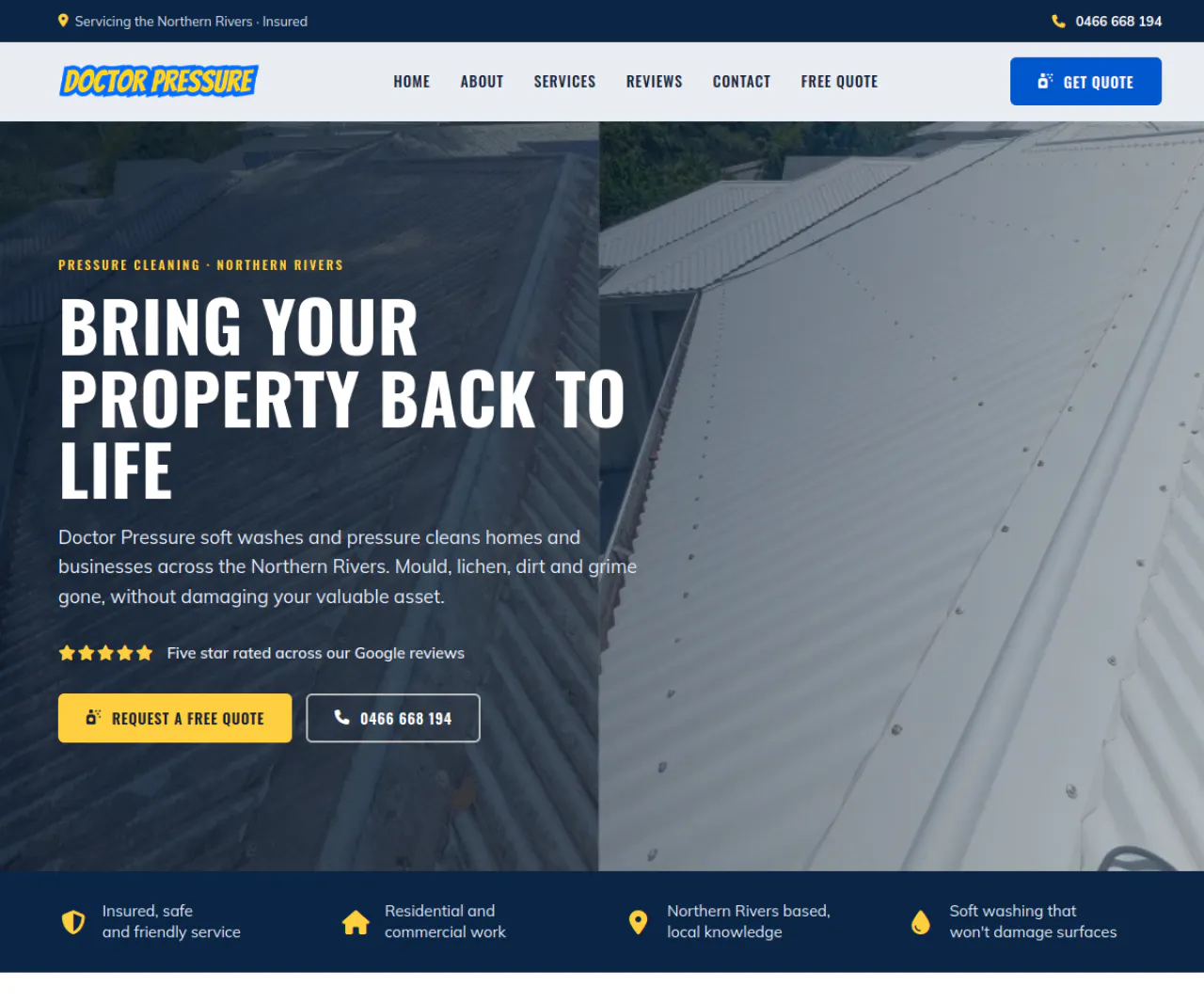 A production-ready website built by In-House